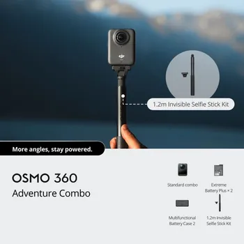 DJI OSMO 360 ADVENTURE COMBOKAMERA,1/1.3 CMOS S F/2.8, USB-C PD PUNJENJE,1770 MAH (1 / 1)