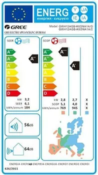 GREE PULAR ECO GWH12AGB-K6DNA1 [INVERTER / WI-FI]