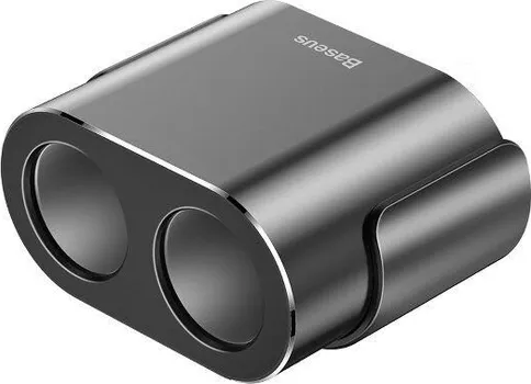 BASEUS CRDYQ-01 MOBILNI PUNJAC ZA AUTO 125167 BASEUS CAR CHARGER WITH 2 USB PORTS AND 2 CIGARETTE LIGHTER SOCKETS CRDYQ-01 AUTO PUNJAČ SA 2 USB PORTA I 2 UTIČNICE ZA UPALJAČ - BROJ USB PORTOVA: 2 - MATERIJAL: ALUMINIJUM + PC - ULAZNI NAPON: DC 12 - 24V - IZLAZ: 5V / 3.1A (MAKSIMALNO) - DUŽINA KABLA: 60CM - BOJA: CRNA (7 / 9)