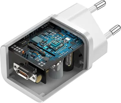BASEUS SUPER SI 25W PUNJAC 125203 BASEUS 25W PUNJAČ SA KABLOM ZA SMARTPHONE TELEFON SUPER SI - PODRŽAVA BRZO PUNJENJE - BROJ PORTOVA ZA USB TIP-C: 1 - BOJA PROIZVODA: BIJELA - MAKSIMALNA SNAGA: 25W - TEŽINA: 51 G (3 / 12)