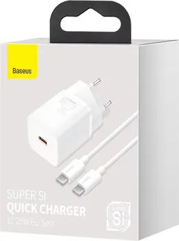 BASEUS SUPER SI 25W PUNJAC 125203 BASEUS 25W PUNJAČ SA KABLOM ZA SMARTPHONE TELEFON SUPER SI - PODRŽAVA BRZO PUNJENJE - BROJ PORTOVA ZA USB TIP-C: 1 - BOJA PROIZVODA: BIJELA - MAKSIMALNA SNAGA: 25W - TEŽINA: 51 G (6 / 12)