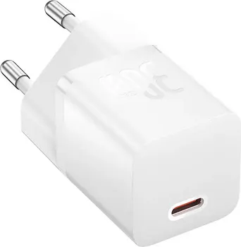 BASEUS CCGN070502 125438 BASEUS GAN5 30W MINI ZIDNI PUNJAČ (CCGN070502) - BOJA: BELA - MATERIJAL: PC - ULAZ: AC 100-240 V 50/60 HZ 0.8 A MAKS. - TYPE C IZLAZ - DIMENZIJE: 34 × 28 MM - TEŽINA: 41 G (3 / 5)