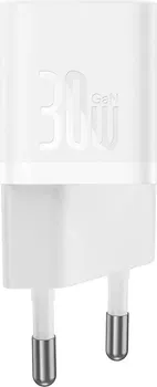 BASEUS CCGN070502 125438 BASEUS GAN5 30W MINI ZIDNI PUNJAČ (CCGN070502) - BOJA: BELA - MATERIJAL: PC - ULAZ: AC 100-240 V 50/60 HZ 0.8 A MAKS. - TYPE C IZLAZ - DIMENZIJE: 34 × 28 MM - TEŽINA: 41 G (4 / 5)