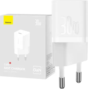 BASEUS CCGN070502 125438 BASEUS GAN5 30W MINI ZIDNI PUNJAČ (CCGN070502) - BOJA: BELA - MATERIJAL: PC - ULAZ: AC 100-240 V 50/60 HZ 0.8 A MAKS. - TYPE C IZLAZ - DIMENZIJE: 34 × 28 MM - TEŽINA: 41 G (5 / 5)