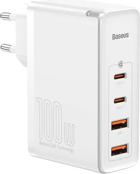 BASEUS GAN2 PRO 100W 4PORT PUNJAC 125199 BASEUS 100W 4 PORT PUNJAČ ZA SMARTPHONE TELEFON GAN2 PRO - IZVOR NAPAJANJA: AC - BROJ USB 2.0 PORTOVA: 2 - BROJ PORTOVA ZA USB TIP-C: 2 - BRZO PUNJENJE - BOJA PROIZVODA: BIJELA - MATERIJAL KUĆIŠTA: POLIKARBONAT (PC) (1 / 4)