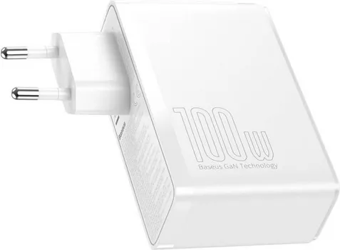 BASEUS GAN2 PRO 100W 4PORT PUNJAC 125199 BASEUS 100W 4 PORT PUNJAČ ZA SMARTPHONE TELEFON GAN2 PRO - IZVOR NAPAJANJA: AC - BROJ USB 2.0 PORTOVA: 2 - BROJ PORTOVA ZA USB TIP-C: 2 - BRZO PUNJENJE - BOJA PROIZVODA: BIJELA - MATERIJAL KUĆIŠTA: POLIKARBONAT (PC) (2 / 4)