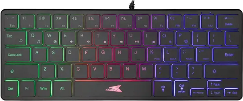 BARACUDA TIPKOVNICA BGK-04141 SEAHORSE CRNA / US BGK-04141 SEAHORSE, ŽIČANA, GAMING, MEMBRANSKA, LED, US LAYOUT, CRNA... (1 / 1)