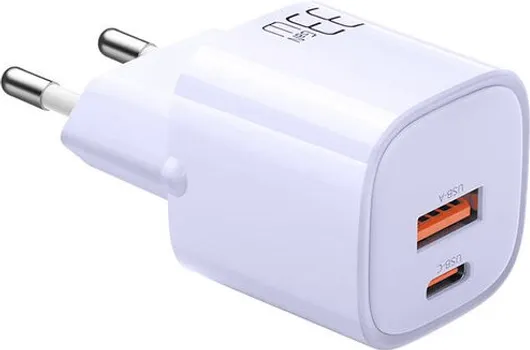 MCDODO GAN 33W (CH-0155) 125388 MCDODO CH-0155 GAN 33W USB-C, USB-A PUNJAČ - BOJA: LJUBIČASTA - SNAGA: 33W - DOSTUPNI PORTOVI: 1X USB-C, 1X USB-A - MATERIJAL: PC - DIMENZIJE: 32,4 X 35,7 X 72,1 MM - TEŽINA: 51 G (1 / 1)