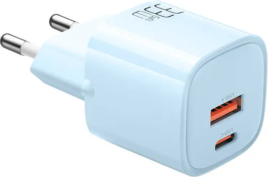 MCDODO GAN 33W (CH-0154) 125390 MCDODO CH-0154 GAN 33W USB-C, USB-A PUNJAČ - BOJA: PLAVA - SNAGA: 33W - DOSTUPNI PORTOVI: 1X USB-C, 1X USB-A - MATERIJAL: PC - DIMENZIJE: 32,4 X 35,7 X 72,1 MM - TEŽINA: 51 G (1 / 1)