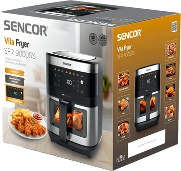 SENCOR SFR 9000SS FRITEZA NA VRUĆ VAZDUH KARAKTERISTIKE - TIP: FRITEZA NA VRUĆ VAZDUH SNAGA: 1.700W FILTER: ALUMINIJUMSK (17 / 17)