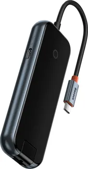 BASEUS ACMEJOY 5-U-1 HUB │ USB-C NA 2XUSB 3.0 + USB 2.0 + USB-C PD + RJ45 │ BRZINA PRIJENOSA DO 500 MB/S │ PODRŠKA ZA BRZO PUNJENJE PD 100 W │ PLUG&PLAY TEHNOLOGIJA (6 / 9)