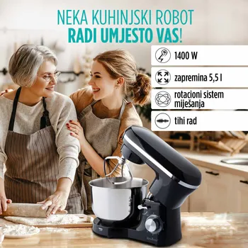 VITAPUR KUHINJSKI ROBOT INFINITY PRO, 1400W, CRNI (9 / 14)