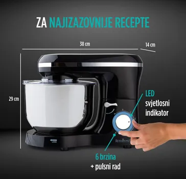 VITAPUR KUHINJSKI ROBOT INFINITY PRO, 1400W, CRNI (11 / 14)