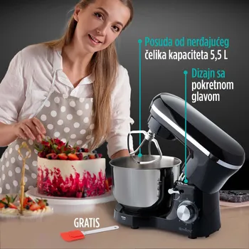 VITAPUR KUHINJSKI ROBOT INFINITY PRO, 1400W, CRNI (12 / 14)