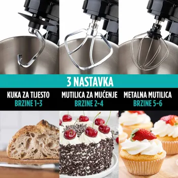 VITAPUR KUHINJSKI ROBOT INFINITY PRO, 1400W, CRNI (13 / 14)