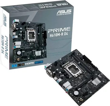 ASUS PRIME H610M-R-SILGA 1700, 2X DDR5,1X M.2,6XUSB 1X DP, 1X VGA, 1X HDMI, MATX (1 / 1)
