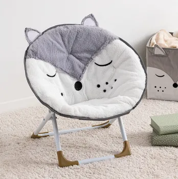 ATMOSPHERA DJEČIJA STOLICA FOX 50X40X52CM SKLOPIVA SIVA/BIJELA (2 / 2)