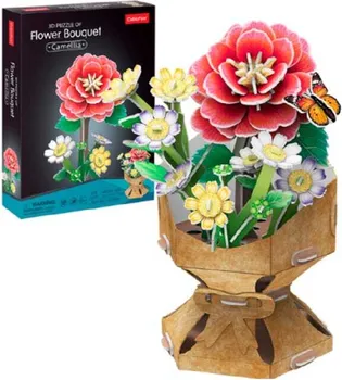 CBF233020 CUBIC FUN PUZZLE FLOWER BOUQUET - CAMELLIA W3302H (1 / 1)