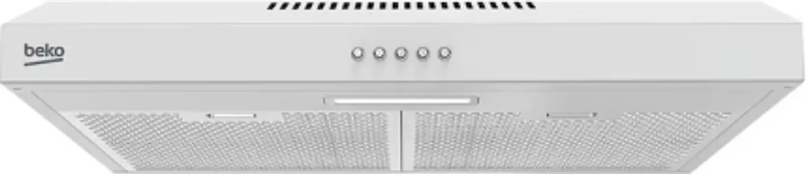 BEKO HNS61222NAW ASPIRATOR │ BIJELA BOJA │ ŠIRINA 59,5 CM │ ENERGETSKA KLASA C │ 3 NIVOA SNAGE │ KAPACITET APSORPCIJE DO 201 M³/H │ NIVO BUKE 57/72 DB │ LED OSVETLJENJE │ 2 METALNA FILTERA ZA MASNOĆU, PERIVI (1 / 4)