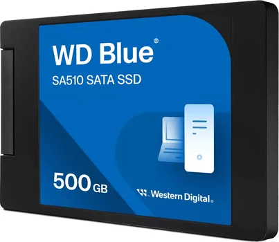 WESTERN DIGITAL WD BLUE SA510 500GB SATA SSD 2.5 CASED │ KAPACITET 500GB │ BRZINA ČITANJA DO 560MB/S │ KOMPATIBILNOST SA 2.5 /7MM I M.2 2280 FORMATIMA │ 3D NAND TEHNOLOGIJA (2 / 5)