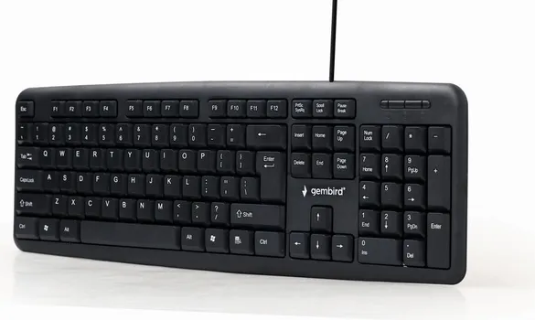 GEMBIRD KB-U-103 TASTATURA │ CRNA BOJA │ DUŽINA KABLA 1.8M │ 104 TASTERA │ US JEZIK │ USB INTERFEJS (3 / 4)