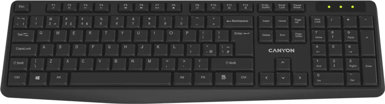 CANYON KEYBOARD KB-W01 WIRELESS BLACK (1 / 4)