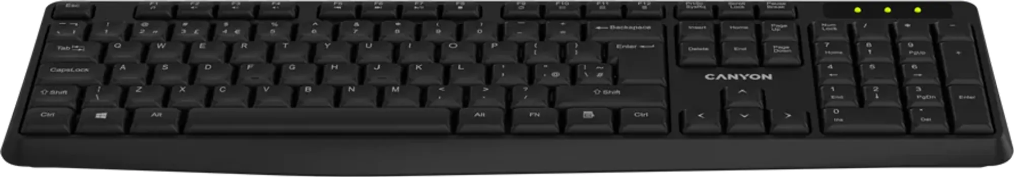 CANYON KEYBOARD KB-W01 WIRELESS BLACK (3 / 4)