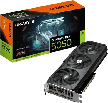 GIGABYTE VGA GEFORCE RTX 5050 GAMING OC 8G GDDR6, 128 BIT, DP*2(2.1B)/HDMI*2(2.1B) (1 / 1)