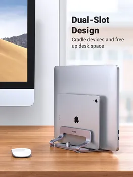 UGREEN DVOSTRUKI VERTIKALNI ALUMINIJSKI STALAK ZA PRIJENOSNO RAČUNALO (4 / 8)