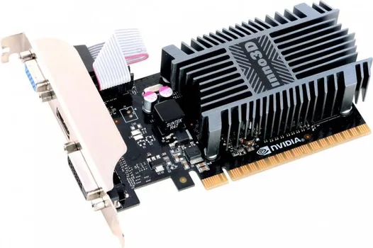INNO3D VIDEO CARD GEFORCE GT710 2GB SDDR3 64-BIT 954 1600 DVI+VGA+HDMI HEATSINK (1 / 1)