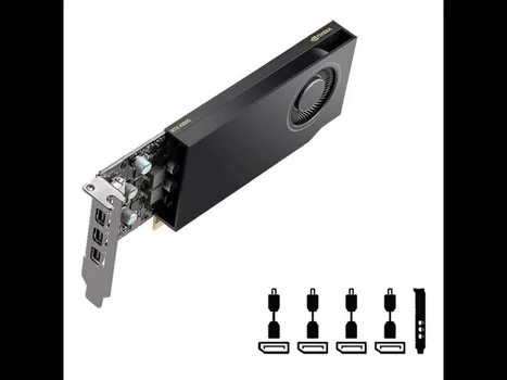 PNY VGA NVIDIA RTX A400 4GB4GB GDDR6 64BIT,4XMDP WITH DP ADAPTERS (3 / 3)