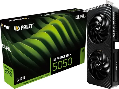 PALIT VGA 5050 DUAL 8GB 8GB GDDR6, 128-BIT, 3X DP, 1X HDMI (1 / 3)