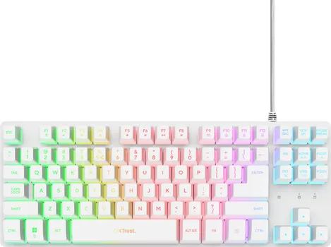 TRUST TASTATURA GXT833 THADO, ŽIČANA, BIJELA, TKL, GAMING (2 / 4)