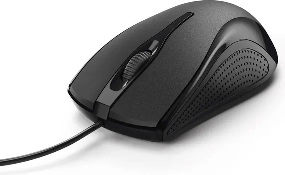 HAMA MIŠ MC-200 ŽIČNI, CRNI (1 / 3)