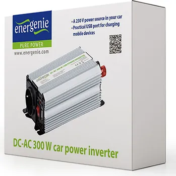 GEMBIRD EG-PWC-032 AUTO INVERTER DC/AC 300W+USB PORT (1 / 1)