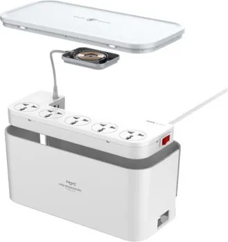 MOYE VOLTAIC POWER STRIP WITH WIRELESS CHARGING 16A/4000W/5 USB/5 SOCKETS/15W WIFI (2 / 3)