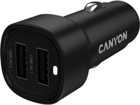 CANYON CAR CHARGER ONDRIVE 24 24W 2XUSB-A BLACK (1 / 5)