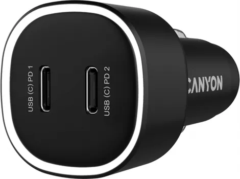 CANYON CAR CHARGER ONDRIVE 60 PD 60W 2XUSB-C BLACK (2 / 5)