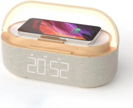 MOYE AURORA PLUS RADIO, LAMP WITH CLOCK AND WIFI CHARGER (1 / 3)