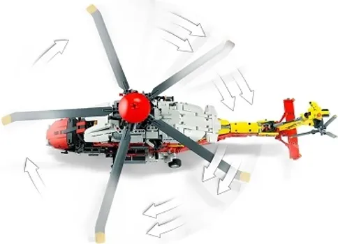 LEGO 42145 AIRBUS H175 RESCUE HELICOPTER (7 / 20)
