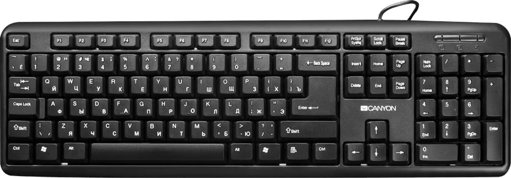 CANYON C8CNECKEY01AD, WIRED 104 KEY USB 2.0 BLACK (1 / 4)