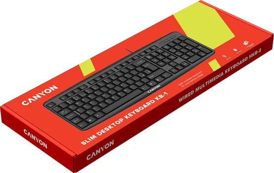 CANYON C8CNECKEY01AD, WIRED 104 KEY USB 2.0 BLACK (4 / 4)