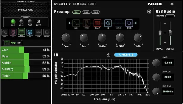 NUX MIGHTY BASS 50BT BT COMBO POJACALO ZA BASS GITARU, 50W