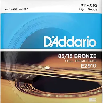 D’ADDARIO EZ910 ZICA ZA AKUSTICNU GITARU 11-52 , 85/15 BRONZE (1 / 2)