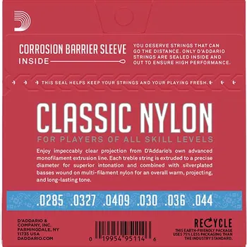 D’ADDARIO EJ27H ZICE ZA KLASICNU GITARU 28-43 , HARD TENSION (2 / 2)