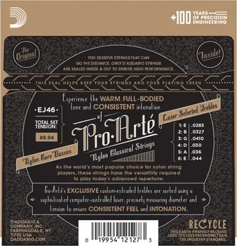 D’ADDARIO EJ46 ZICE ZA KLASICNU GITARU 29-44 , HARD TENSION (3 / 3)