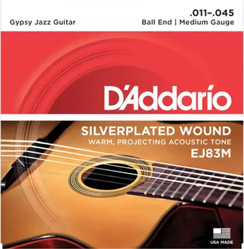 D’ADDARIO EJ83M ZICA ZA AKUSTICNU GITARU 11-45 , GYPSY JAZZ (1 / 4)