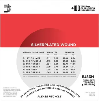 D’ADDARIO EJ83M ZICA ZA AKUSTICNU GITARU 11-45 , GYPSY JAZZ (2 / 4)