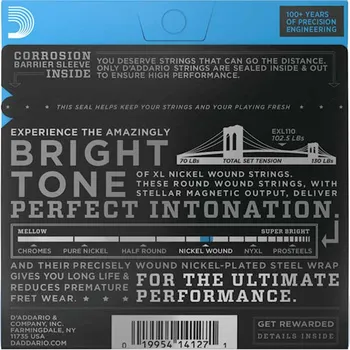 D’ADDARIO EXL110 ZICE ZA ELEKTRICNU GITARU 10-46 , REGULAR LIGHT (2 / 2)