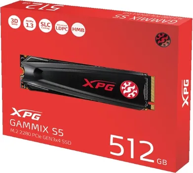 ADATA X4 XPG GAMMIX S5 512GB / SSD M.2 NVME AGAMMIXS5-512GT-C SSD (1 / 4)